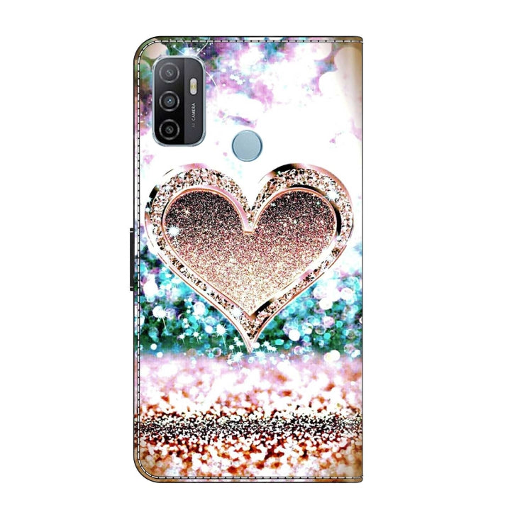 For Samsung Galaxy A33 5G Crystal 3D Shockproof Protective Leather Phone Case(Pink Diamond Heart) - free shipping - PMC TechLife - Order now!