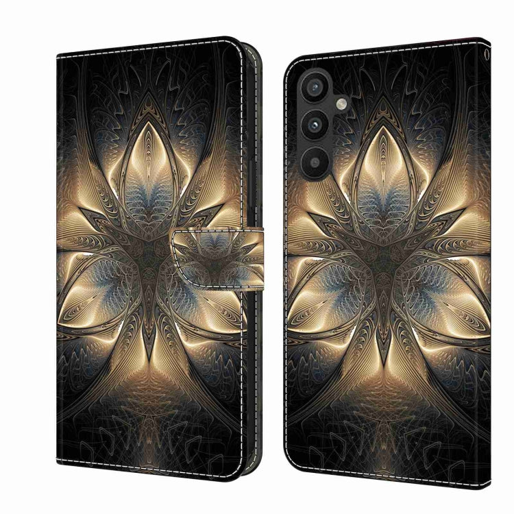 For Samsung Galaxy A34 5G Crystal 3D Shockproof Protective Leather Phone Case(Luminous Building) - free shipping - PMC TechLife - Order now!