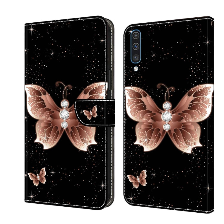 For Samsung Galaxy A50 Crystal 3D Shockproof Protective Leather Phone Case(Pink Diamond Butterfly) - free shipping - PMC TechLife - Order now!