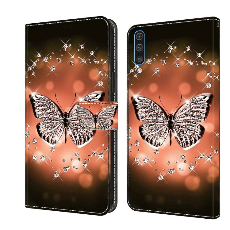 For Samsung Galaxy A50 Crystal 3D Shockproof Protective Leather Phone Case(Crystal Butterfly) - free shipping - PMC TechLife - Order now!