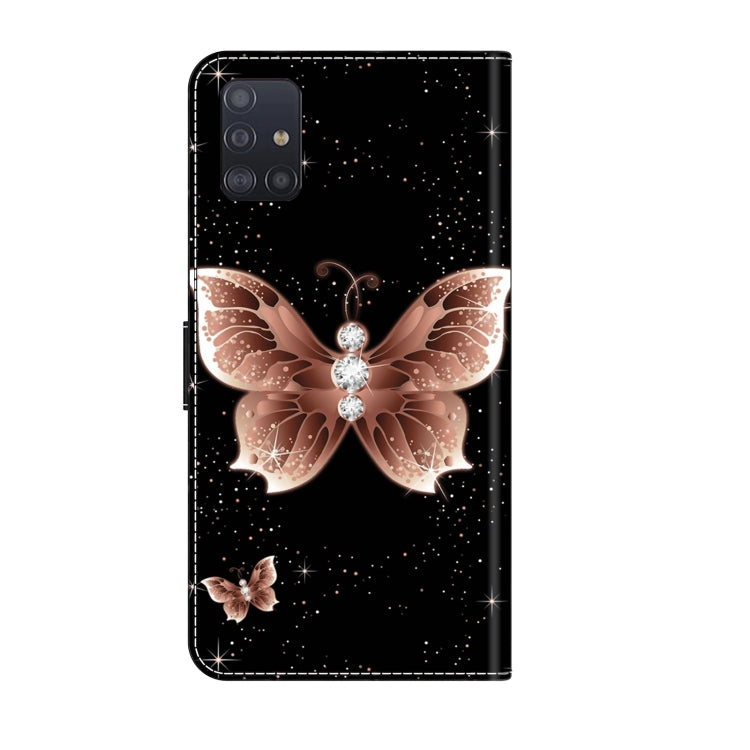 For Samsung Galaxy A51 4G Crystal 3D Shockproof Protective Leather Phone Case(Pink Diamond Butterfly) - free shipping - PMC TechLife - Order now!
