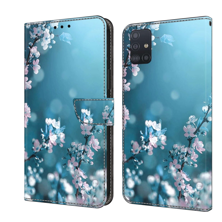 For Samsung Galaxy A51 4G Crystal 3D Shockproof Protective Leather Phone Case(Plum Flower) - free shipping - PMC TechLife - Order now!