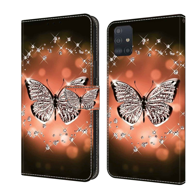 For Samsung Galaxy A51 4G Crystal 3D Shockproof Protective Leather Phone Case(Crystal Butterfly) - free shipping - PMC TechLife - Order now!