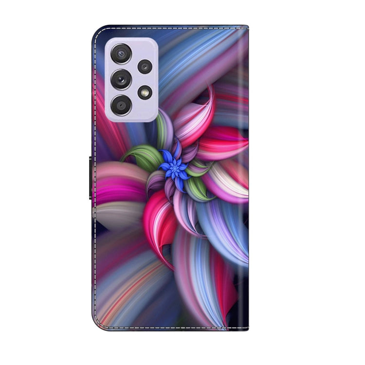 For Samsung Galaxy A52 / A52s 5G Crystal 3D Shockproof Protective Leather Phone Case(Colorful Flower) - free shipping - PMC TechLife - Order now!
