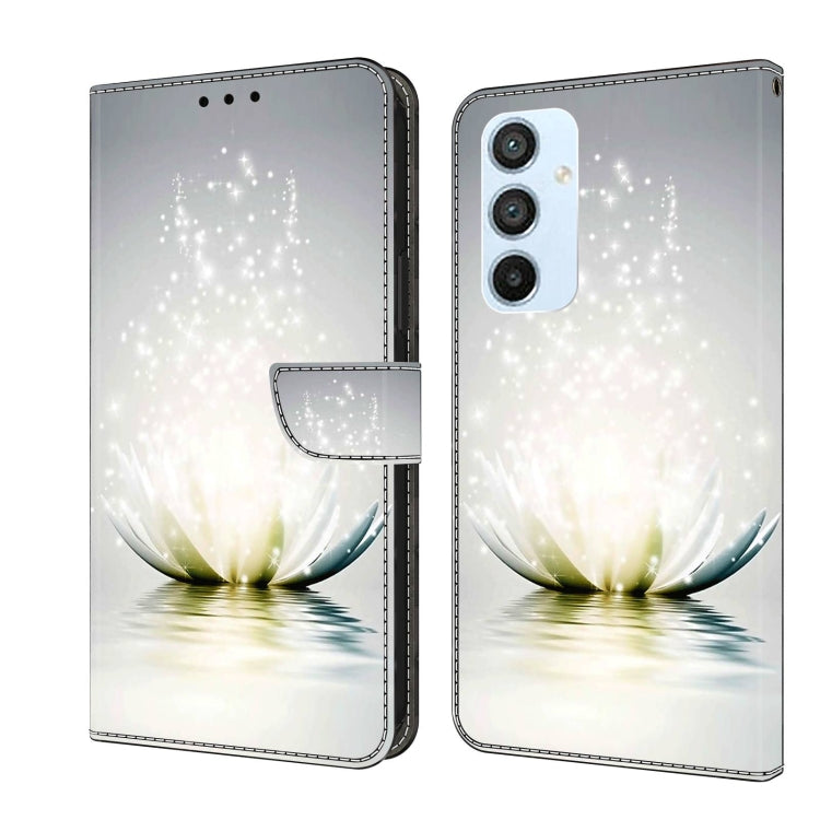 For Samsung Galaxy A54 5G Crystal 3D Shockproof Protective Leather Phone Case(Light Lotus) - free shipping - PMC TechLife - Order now!