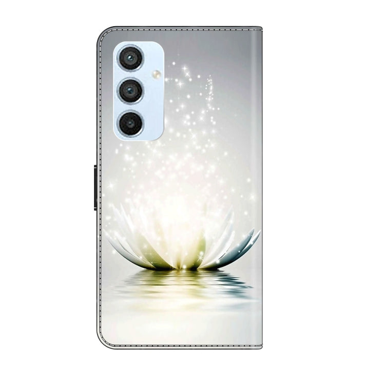 For Samsung Galaxy A54 5G Crystal 3D Shockproof Protective Leather Phone Case(Light Lotus) - free shipping - PMC TechLife - Order now!