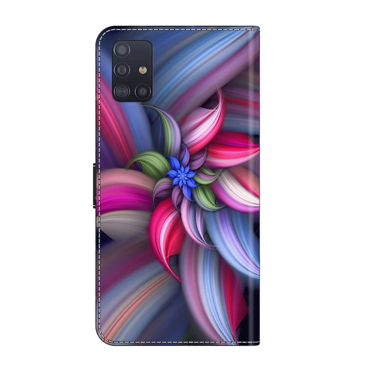 For Samsung Galaxy A71 4G Crystal 3D Shockproof Protective Leather Phone Case(Colorful Flower) - free shipping - PMC TechLife - Order now!