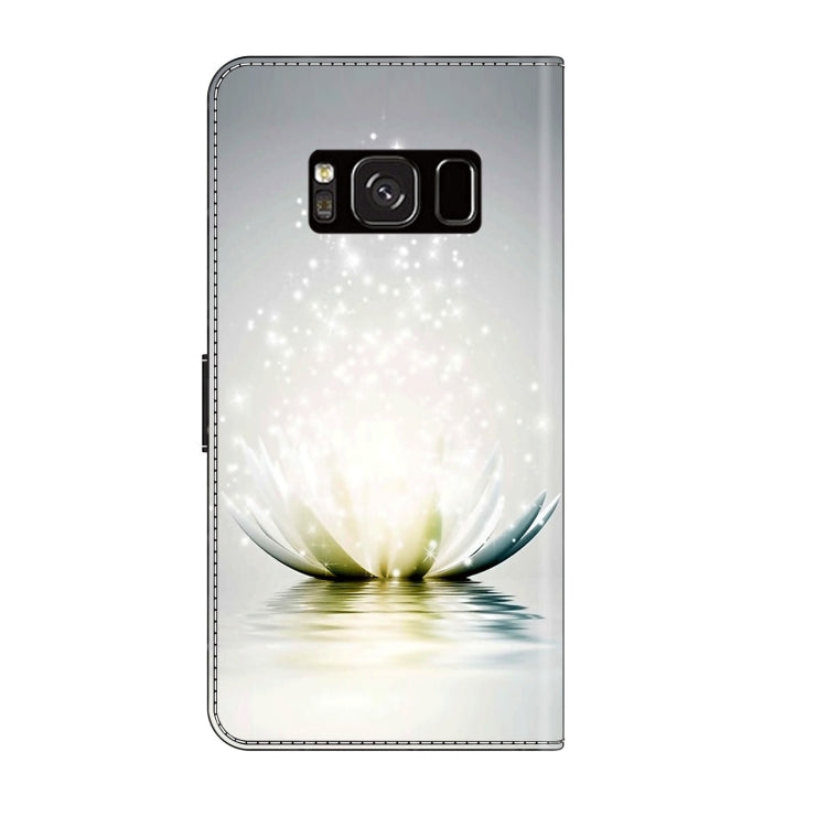 For Samsung Galaxy S8 Crystal 3D Shockproof Protective Leather Phone Case(Light Lotus) - free shipping - PMC TechLife - Order now!