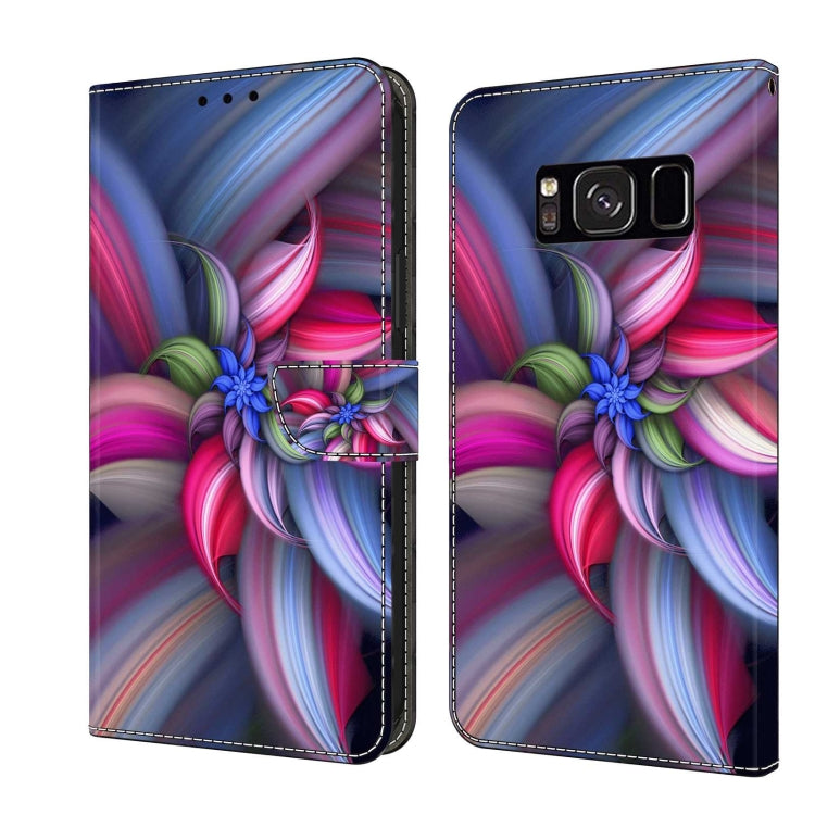 For Samsung Galaxy S8 Crystal 3D Shockproof Protective Leather Phone Case(Colorful Flower) - free shipping - PMC TechLife - Order now!