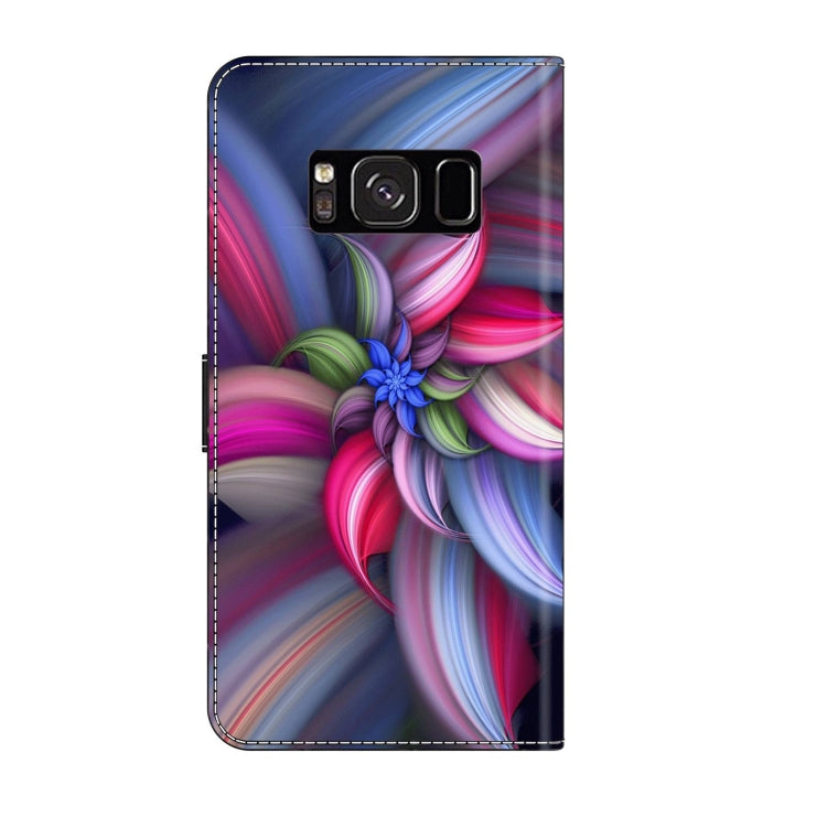 For Samsung Galaxy S8 Crystal 3D Shockproof Protective Leather Phone Case(Colorful Flower) - free shipping - PMC TechLife - Order now!