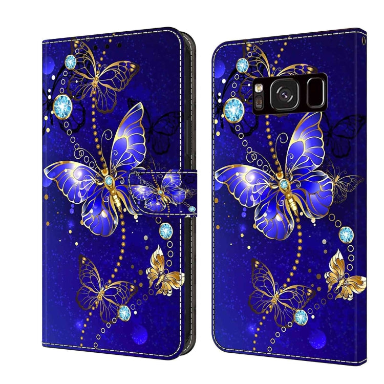 For Samsung Galaxy S8 Crystal 3D Shockproof Protective Leather Phone Case(Diamond Butterfly) - free shipping - PMC TechLife - Order now!