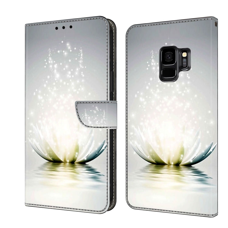 For Samsung Galaxy S9 Crystal 3D Shockproof Protective Leather Phone Case(Light Lotus) - free shipping - PMC TechLife - Order now!