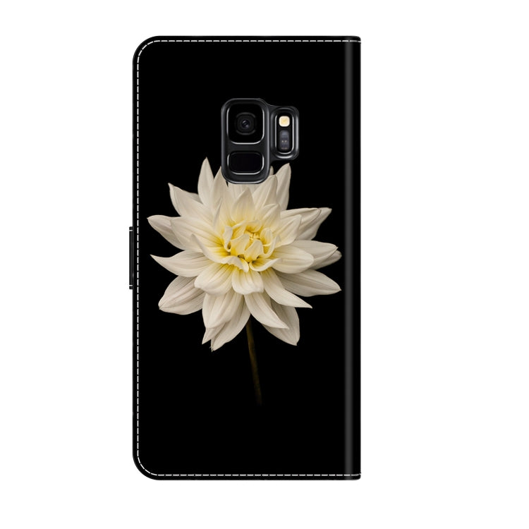 For Samsung Galaxy S9 Crystal 3D Shockproof Protective Leather Phone Case(White Flower) - free shipping - PMC TechLife - Order now!