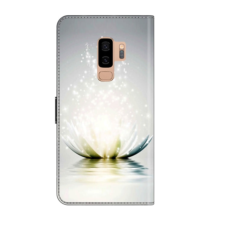 For Samsung Galaxy S9+ Crystal 3D Shockproof Protective Leather Phone Case(Light Lotus) - free shipping - PMC TechLife - Order now!