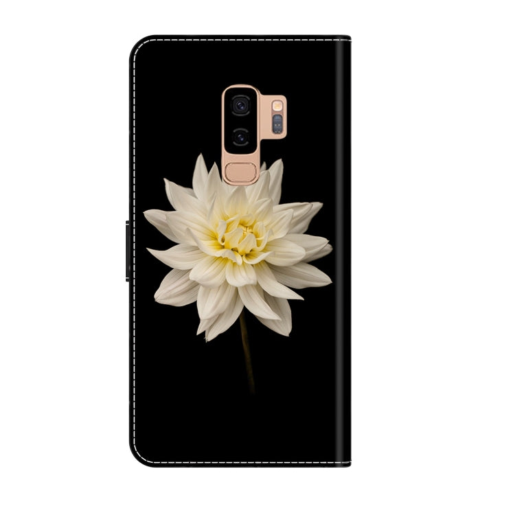 For Samsung Galaxy S9+ Crystal 3D Shockproof Protective Leather Phone Case(White Flower) - free shipping - PMC TechLife - Order now!