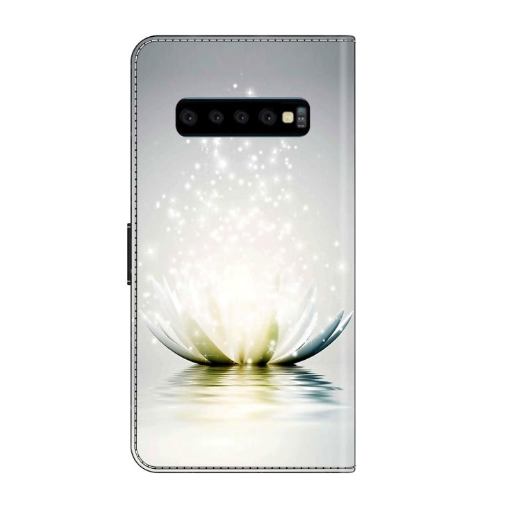 For Samsung Galaxy S10 Crystal 3D Shockproof Protective Leather Phone Case(Light Lotus) - free shipping - PMC TechLife - Order now!