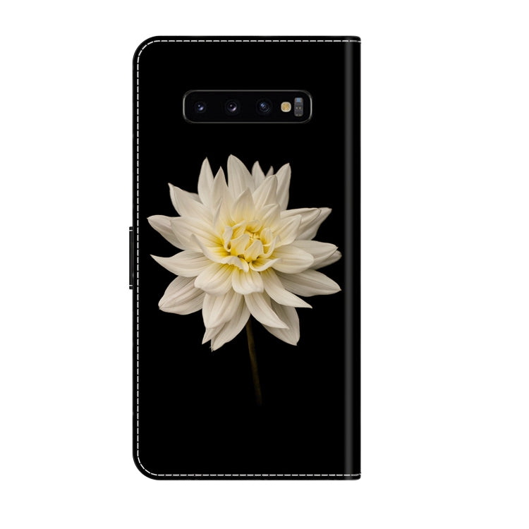 For Samsung Galaxy S10+ Crystal 3D Shockproof Protective Leather Phone Case(White Flower) - free shipping - PMC TechLife - Order now!