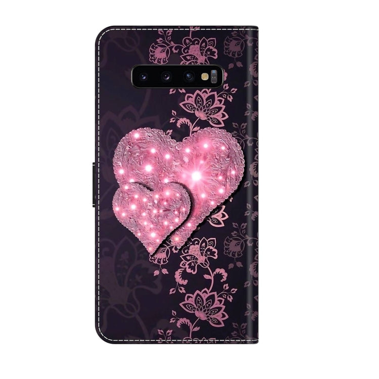 For Samsung Galaxy S10+ Crystal 3D Shockproof Protective Leather Phone Case(Lace Love) - free shipping - PMC TechLife - Order now!