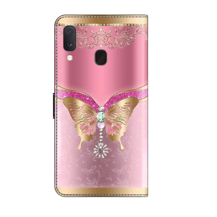 For Samsung Galaxy S10e Crystal 3D Shockproof Protective Leather Phone Case(Pink Bottom Butterfly) - free shipping - PMC TechLife - Order now!