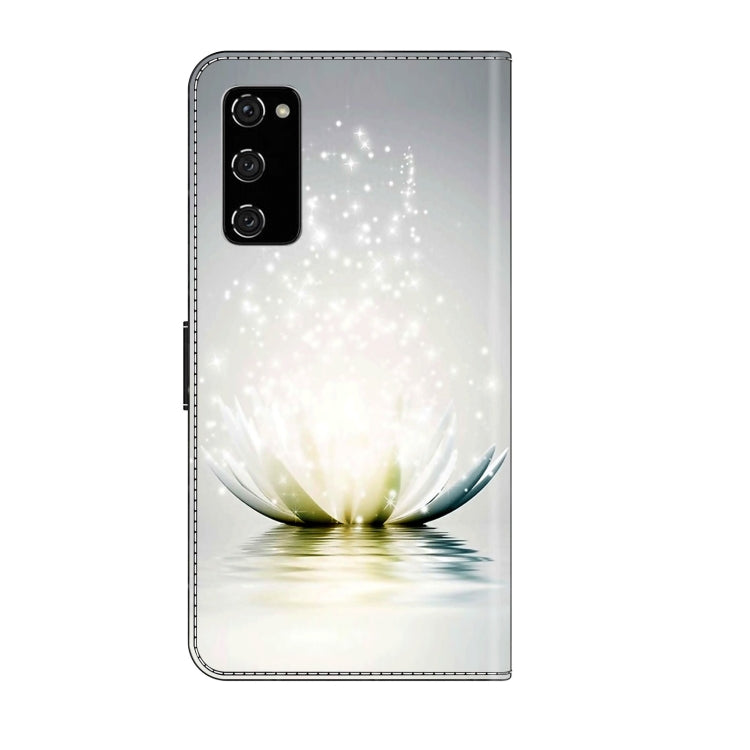 For Samsung Galaxy S20 FE Crystal 3D Shockproof Protective Leather Phone Case(Light Lotus) - free shipping - PMC TechLife - Order now!