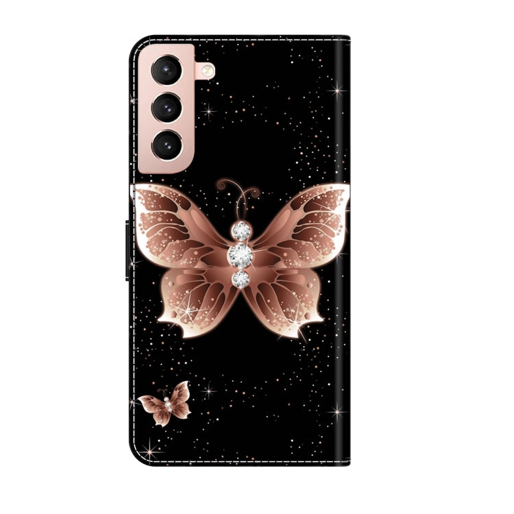 For Samsung Galaxy S21 Crystal 3D Shockproof Protective Leather Phone Case(Pink Diamond Butterfly) - free shipping - PMC TechLife - Order now!