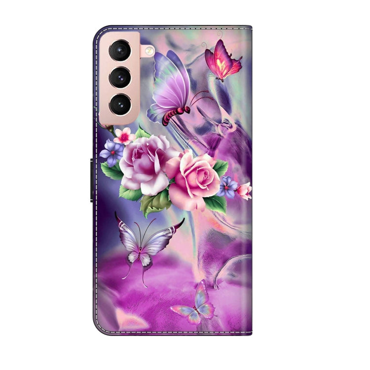 For Samsung Galaxy S21 Crystal 3D Shockproof Protective Leather Phone Case(Butterfly) - free shipping - PMC TechLife - Order now!