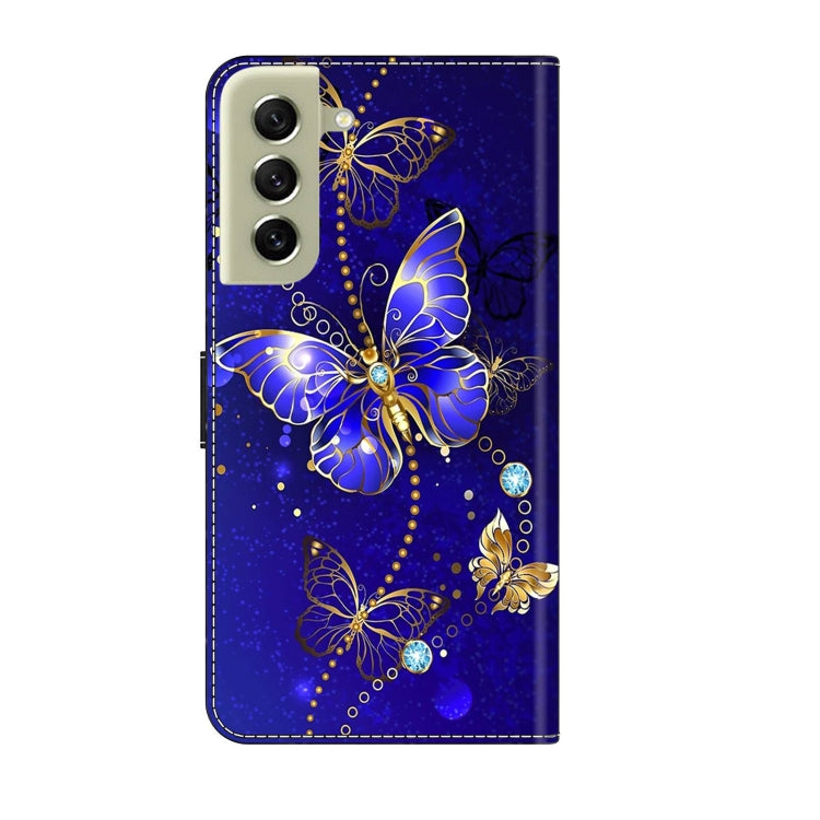 For Samsung Galaxy S21 FE 5G Crystal 3D Shockproof Protective Leather Phone Case(Diamond Butterfly) - free shipping - PMC TechLife - Order now!