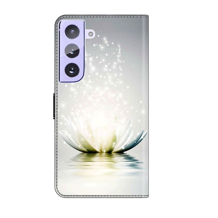 For Samsung Galaxy S21+ Crystal 3D Shockproof Protective Leather Phone Case(Light Lotus) - free shipping - PMC TechLife - Order now!