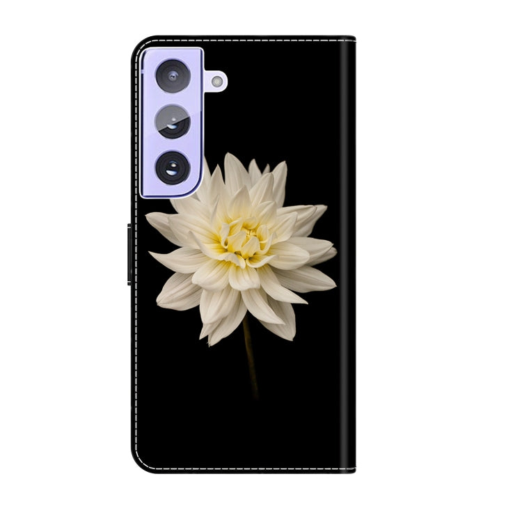 For Samsung Galaxy S21+ Crystal 3D Shockproof Protective Leather Phone Case(White Flower) - free shipping - PMC TechLife - Order now!