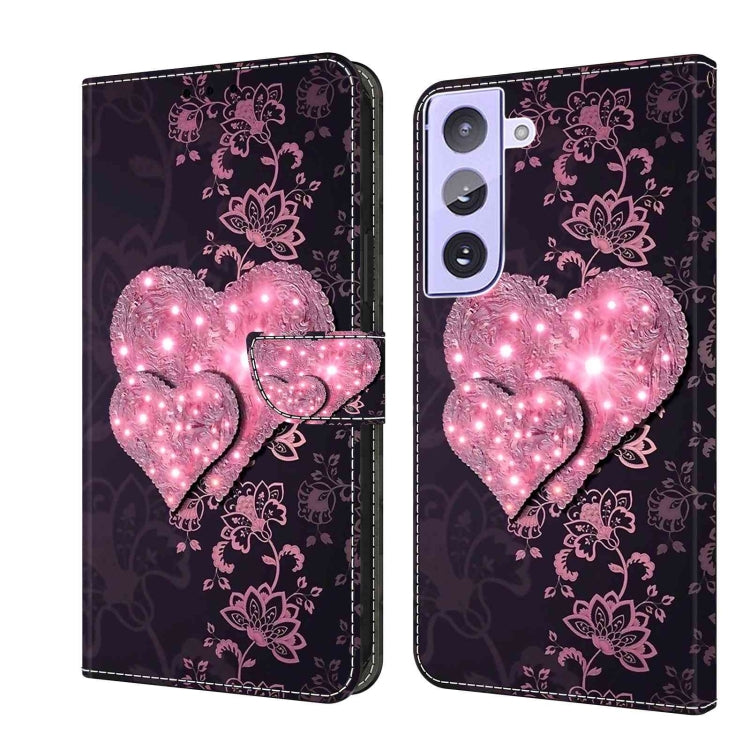 For Samsung Galaxy S21+ Crystal 3D Shockproof Protective Leather Phone Case(Lace Love) - free shipping - PMC TechLife - Order now!