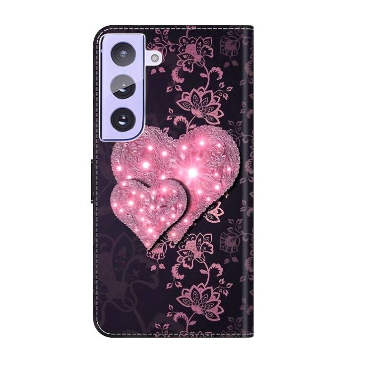For Samsung Galaxy S21+ Crystal 3D Shockproof Protective Leather Phone Case(Lace Love) - free shipping - PMC TechLife - Order now!