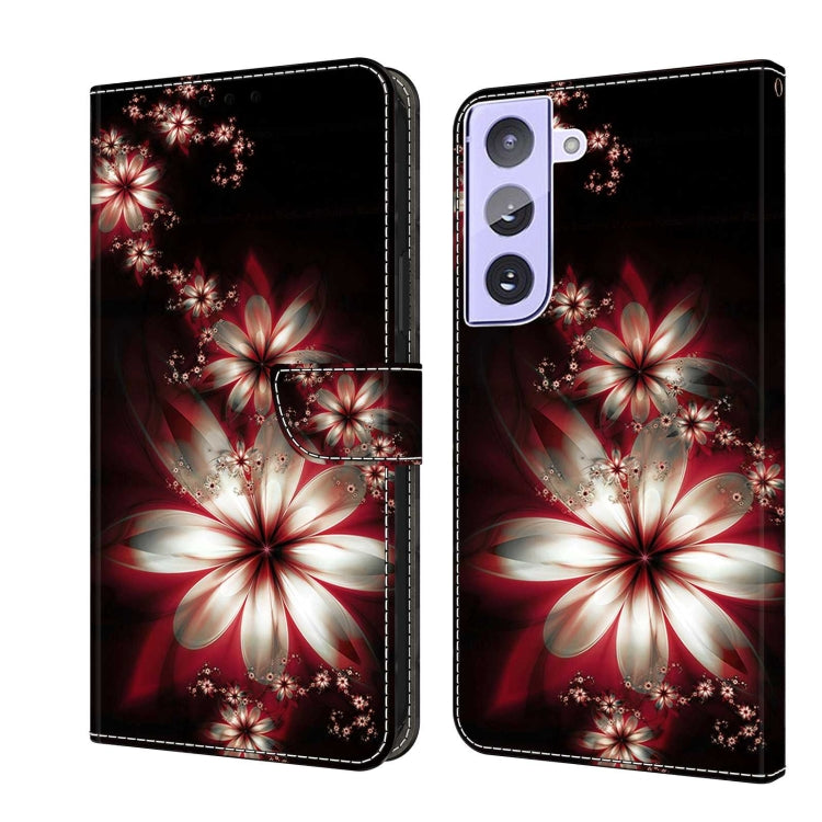 For Samsung Galaxy S21+ Crystal 3D Shockproof Protective Leather Phone Case(Fantastic Flower) - free shipping - PMC TechLife - Order now!