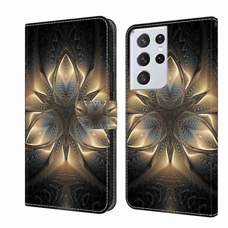 For Samsung Galaxy S21 Ultra Crystal 3D Shockproof Protective Leather Phone Case(Luminous Building) - free shipping - PMC TechLife - Order now!