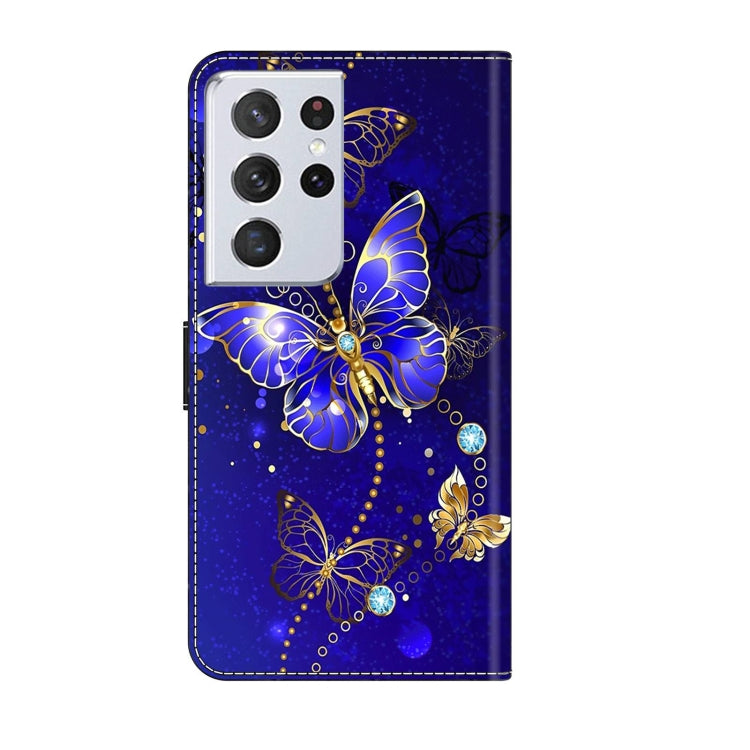 For Samsung Galaxy S21 Ultra Crystal 3D Shockproof Protective Leather Phone Case(Diamond Butterfly) - free shipping - PMC TechLife - Order now!