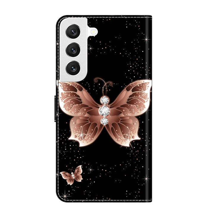 For Samsung Galaxy S22 Crystal 3D Shockproof Protective Leather Phone Case(Pink Diamond Butterfly) - free shipping - PMC TechLife - Order now!