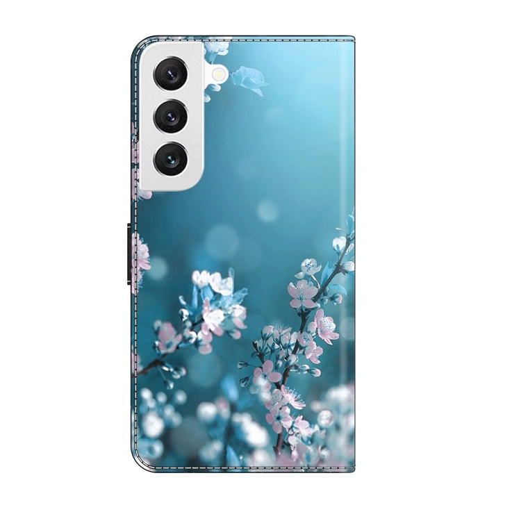 For Samsung Galaxy S22 Crystal 3D Shockproof Protective Leather Phone Case(Plum Flower) - free shipping - PMC TechLife - Order now!