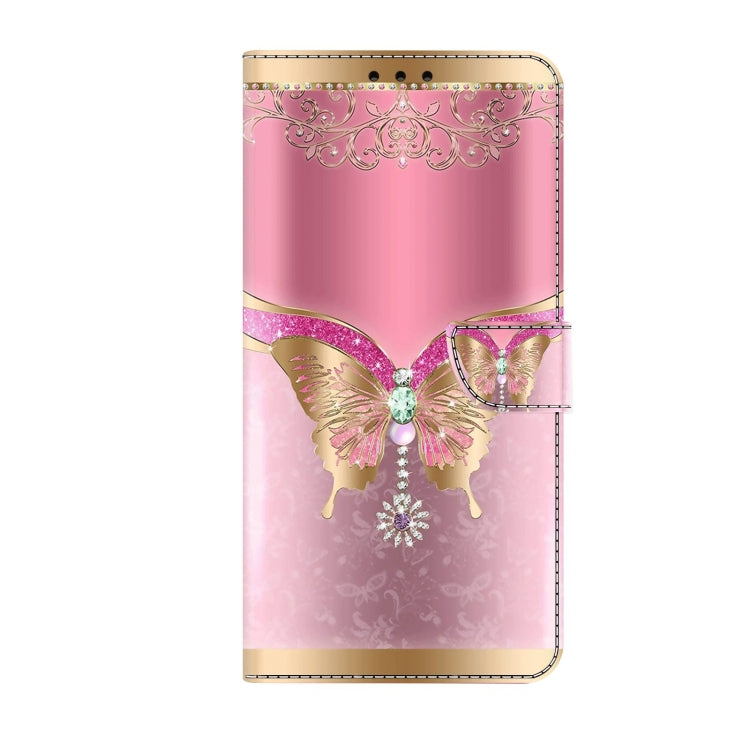 For Samsung Galaxy S22+ Crystal 3D Shockproof Protective Leather Phone Case(Pink Bottom Butterfly) - free shipping - PMC TechLife - Order now!