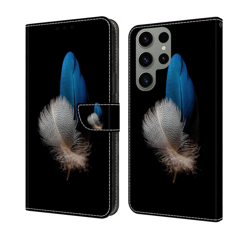 For Samsung Galaxy S23 Ultra Crystal 3D Shockproof Protective Leather Phone Case(Two Branches) - free shipping - PMC TechLife - Order now!