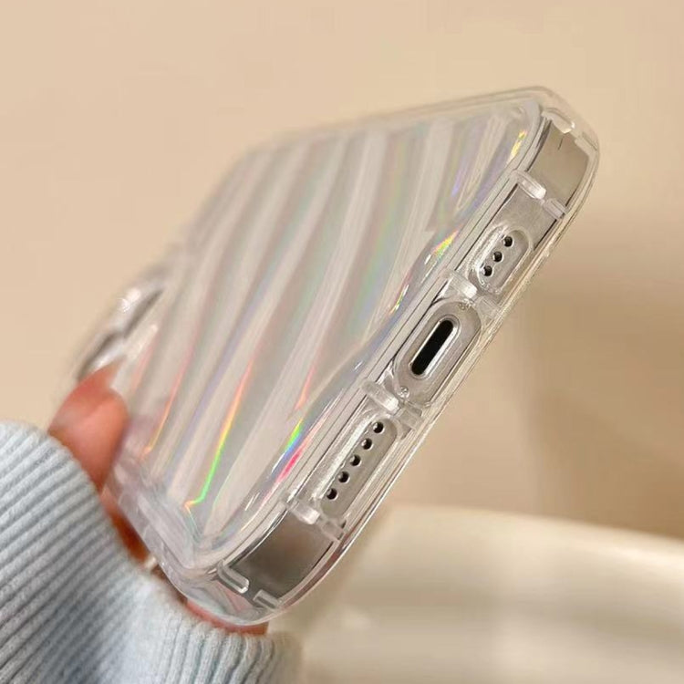 For iPhone 11 Laser Sequin Waves TPU Phone Case(Transparent) - iPhone 11 Cases by PMC Jewellery | Online Shopping South Africa | PMC Jewellery