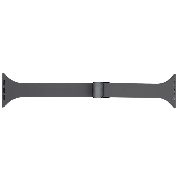 For Apple Watch SE 44mm Magnetic Buckle Slim Silicone Watch Band(Starry Grey) - Watch Bands by PMC Jewellery | Online Shopping South Africa | PMC Jewellery