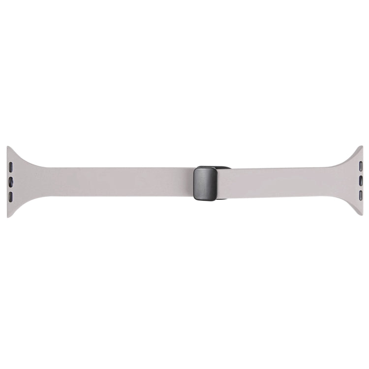 For Apple Watch 2 38mm Magnetic Buckle Slim Silicone Watch Band(Rock Grey) - Watch Bands by PMC TechLife | Online Shopping South Africa | PMC TechLife