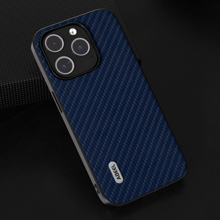 For iPhone 14 Plus ABEEL Carbon Fiber Texture Protective Phone Case(Dark Blue) - iPhone 14 Plus Cases by PMC Jewellery | Online Shopping South Africa | PMC Jewellery