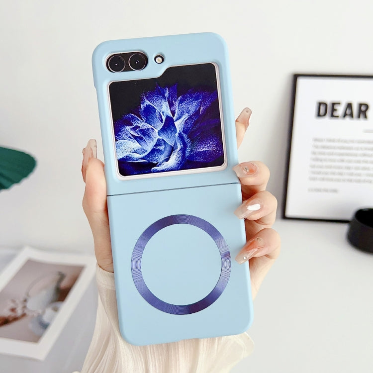 For Samsung Galaxy Z Flip5 Skin Feel Magsafe Magnetic Shockproof PC Phone Case(Blue) - Galaxy Z Flip5 Cases by PMC TechLife | Online Shopping South Africa | PMC TechLife