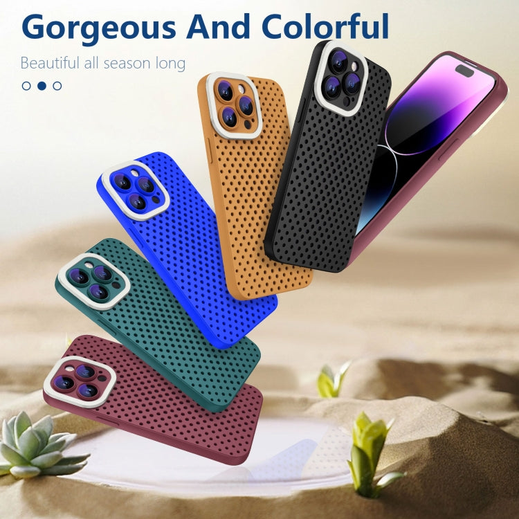 For iPhone 11 Pro Max Hollow Heat Dissipation TPU Phone Case(Rose Red) - free shipping - PMC TechLife - Order now!