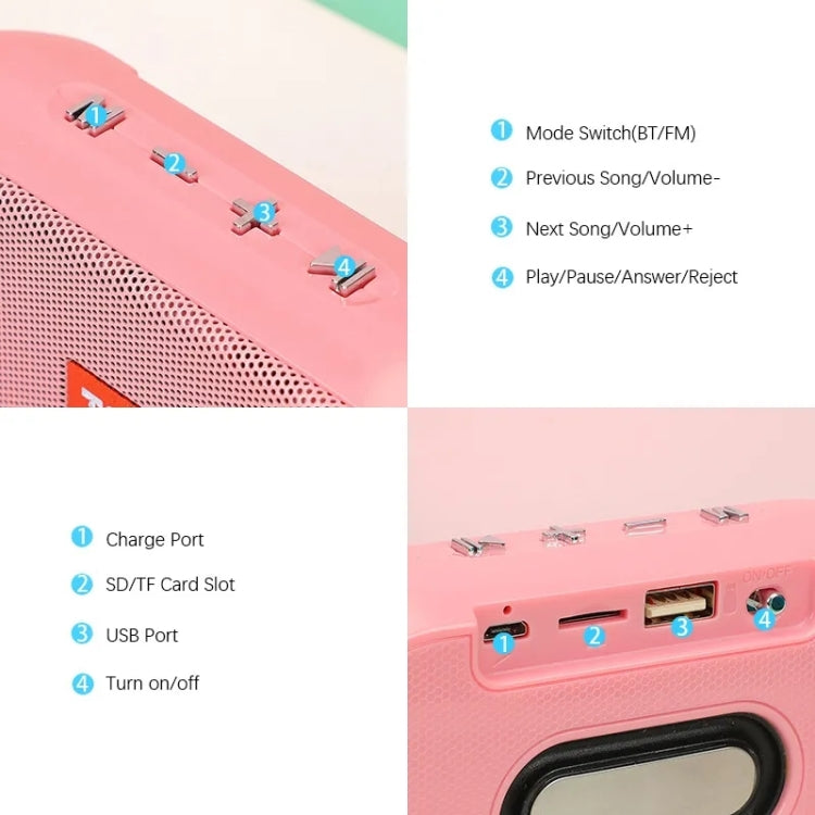 T&G TG179 Outdoor Multifunctional Wireless Bluetooth Speaker Support USB / TF / FM(Black) - Mini Speaker by T&G | Online Shopping South Africa | PMC TechLife | Buy Now Pay Later Mobicred
