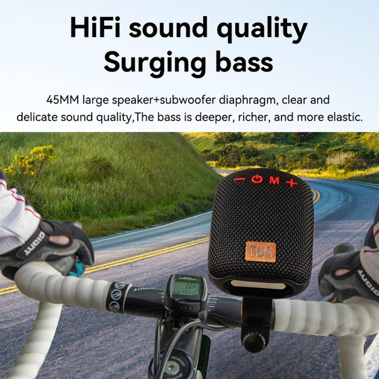 T&G TG-392 Outdoor Bicycle TWS Wireless Bluetooth IPX5 Waterproof Speaker(Black) - Waterproof Speaker by T&G | Online Shopping South Africa | PMC TechLife