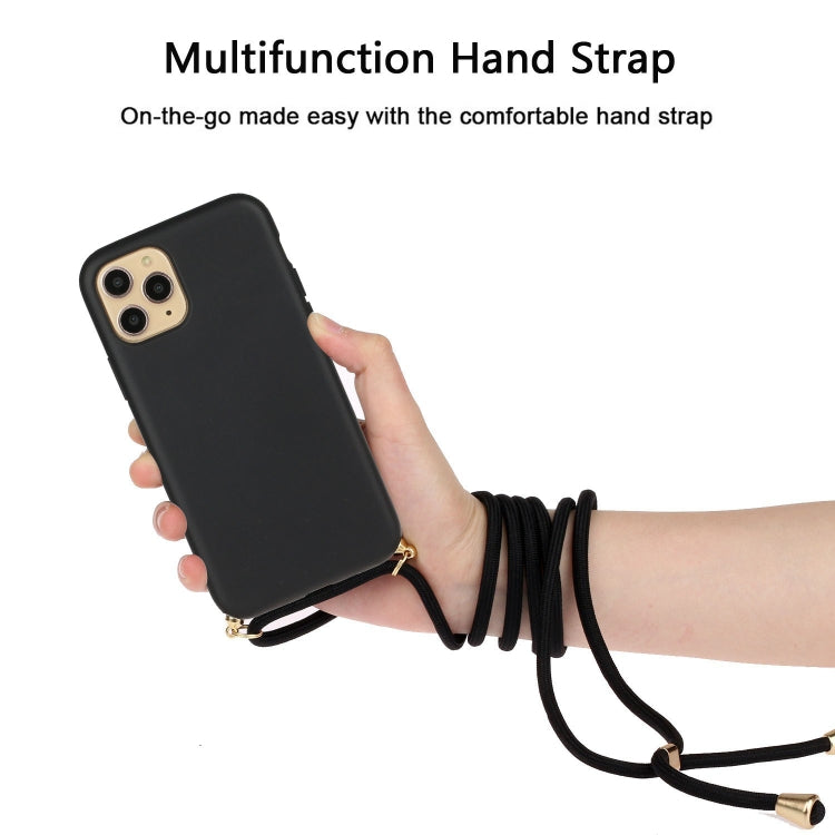 For iPhone 15 Pro Wheat Straw Material + TPU Phone Case with Lanyard(Black) - free shipping - PMC TechLife - Order now!