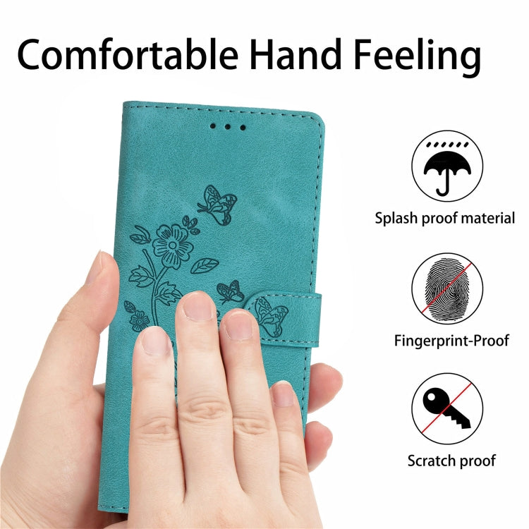 For Xiaomi 13 Flower Butterfly Embossing Pattern Leather Phone Case(Sky Blue) - free shipping - PMC TechLife - Order now!