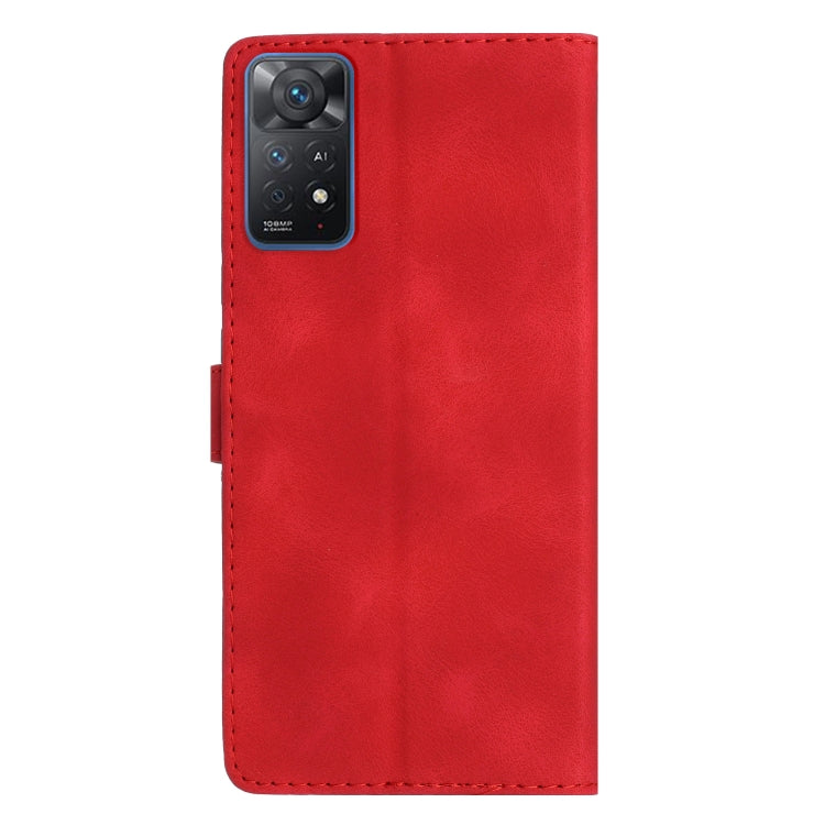 For Xiaomi Redmi Note 11 Pro 5G Global Flower Butterfly Embossing Pattern Leather Phone Case(Red) - free shipping - PMC TechLife - Order now!