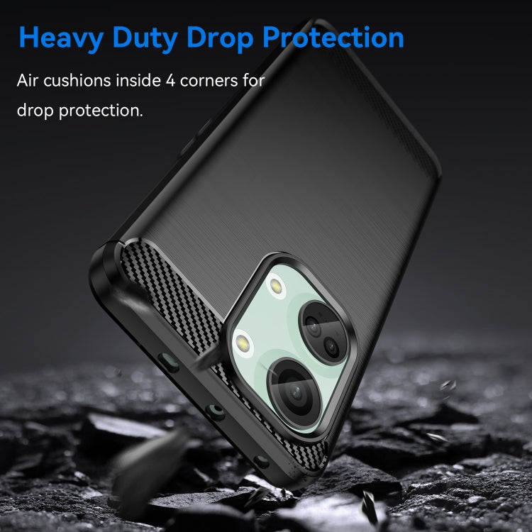 For OnePlus Nord 3 Brushed Texture Carbon Fiber TPU Phone Case(Black) - free shipping - PMC TechLife - Order now!